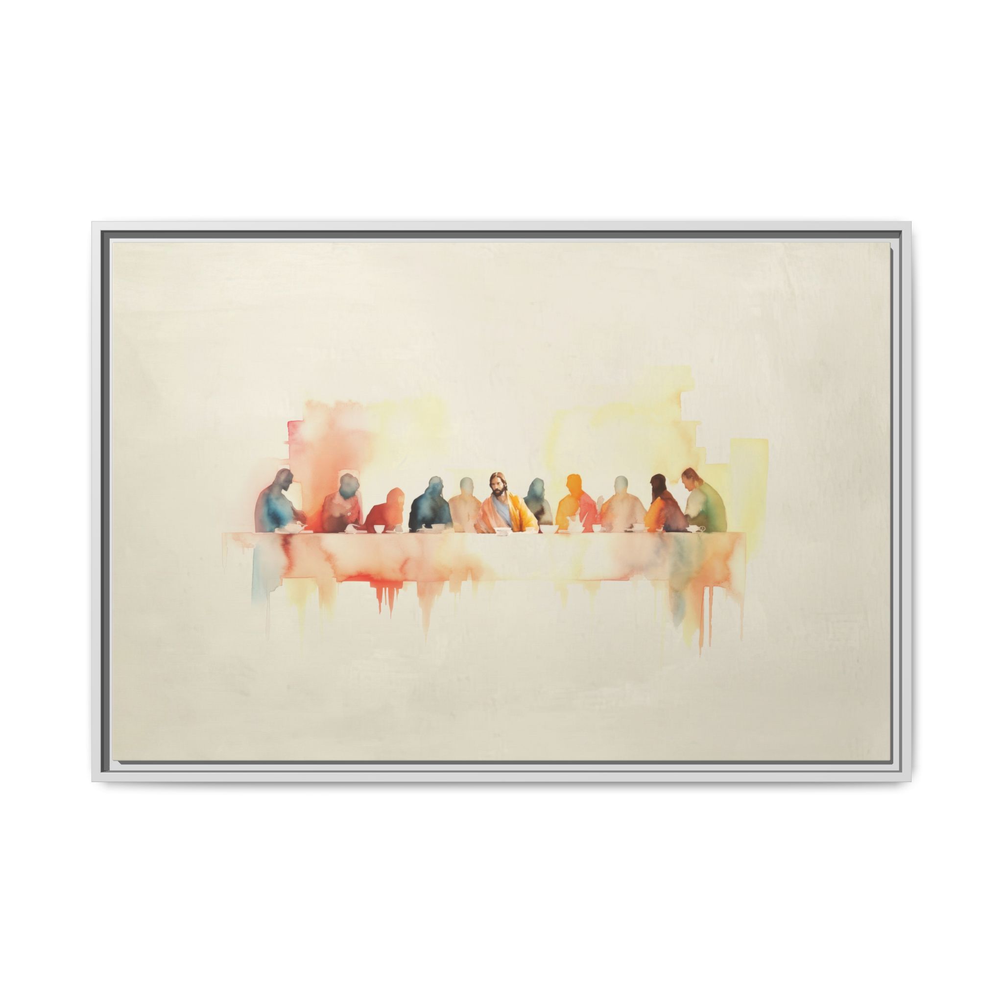 The Last Supper Framed Christian Canvas Print