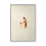 Jesus with Girl Framed Christian Canvas Print - Image 5