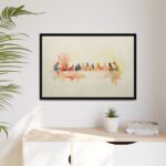 The Last Supper Framed Christian Canvas Print - Image 7