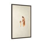 Jesus with Girl Framed Christian Canvas Print - Image 4