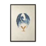 Archangel Micheal Battles the Dragon Framed Christian Canvas Print - Image 3