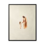 Jesus with Girl Framed Christian Canvas Print - Image 4