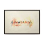 The Last Supper Framed Christian Canvas Print - Image 4