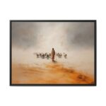Jesus Leaves The 99 Framed Christian Canvas Print