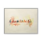 The Last Supper Framed Christian Canvas Print