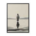 Jesus Walks on Water Framed Christian Canvas Print