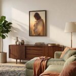 Jesus Carrying the Lost Lamb Framed Christian Canvas Print - Image 2