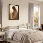 Jesus Carrying the Lost Lamb Framed Christian Canvas Print - Image 3