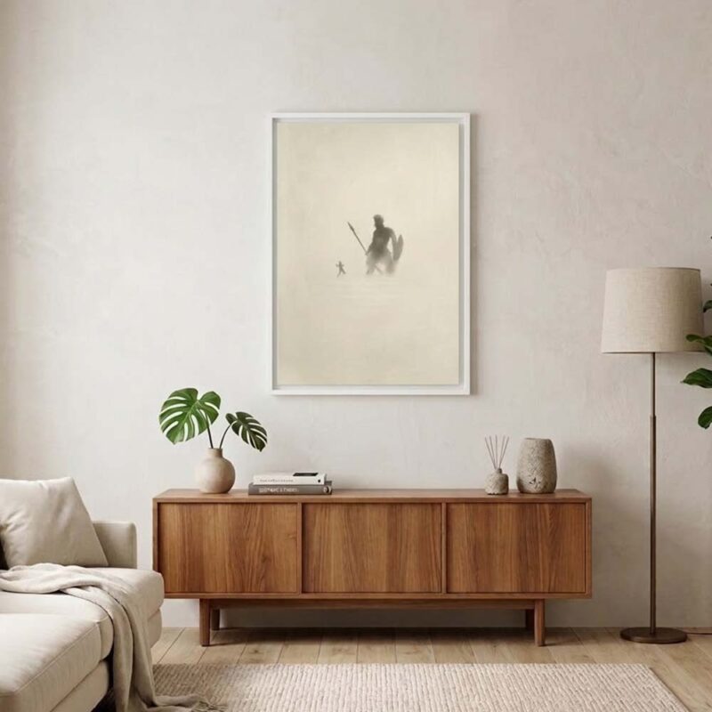 David and Goliath - Christian fine art print on archival paper, view 2