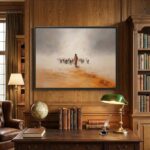 Jesus Leaves The 99 Framed Christian Canvas Print - Image 2