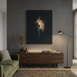 Lion of Judah Framed Christian Canvas Print - Image 3