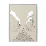 Moses Parts the Red Sea Framed Christian Canvas Print - Image 4