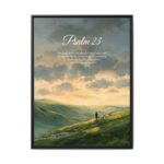 Psalm 23 Framed Christian Canvas Print