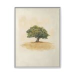 Nathanael and the Fig Tree Framed Christian Canvas Print