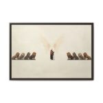 Daniel in the Lions Den - framed Christian canvas print, view 3