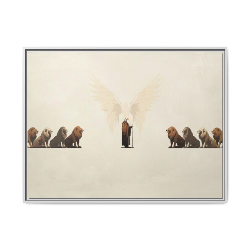 Daniel In The Lions Den Christian Canvas Print - Magic Tree Prints