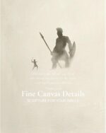 David and Goliath Framed Canvas Print - close-up detail of the framed canvas print