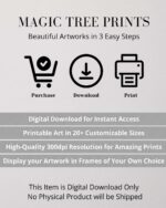 How the digital download works - purchase, download and print your Christian wall art at any size, instantly; digital files only, nothing is shipped.