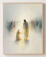 Jesus Heals the Bleeding Woman Fine Art Print