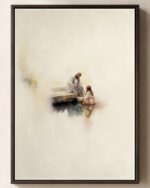 Jesus Listening Framed Christian Canvas Print