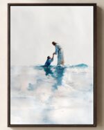 Jesus “Why Did You Doubt?” Framed Canvas Print — framed Christian canvas wall art