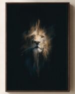 Lion of Judah Framed Christian Canvas Print