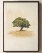 Nathanael and the Fig Tree Framed Christian Canvas Print