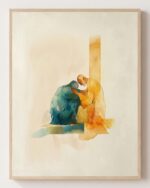 The Prodigal Son - Christian fine art print shown framed on a neutral wall, Luke 15:11-32