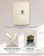 The Faithful Nine — 9 Christian Printable Paintings (Instant Download) - Image 3