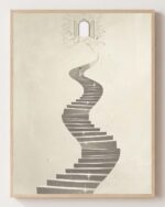 Woman Enters Kingdom of Heaven - Christian fine art print shown framed on a neutral wall, Matthew 25:21